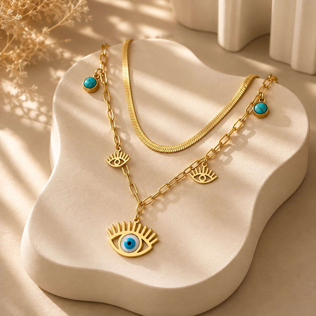 Good Energy Only Multilayer Necklace | Anamora Anamora