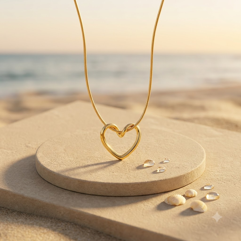 Open Heart Necklace x Anamora Anamora