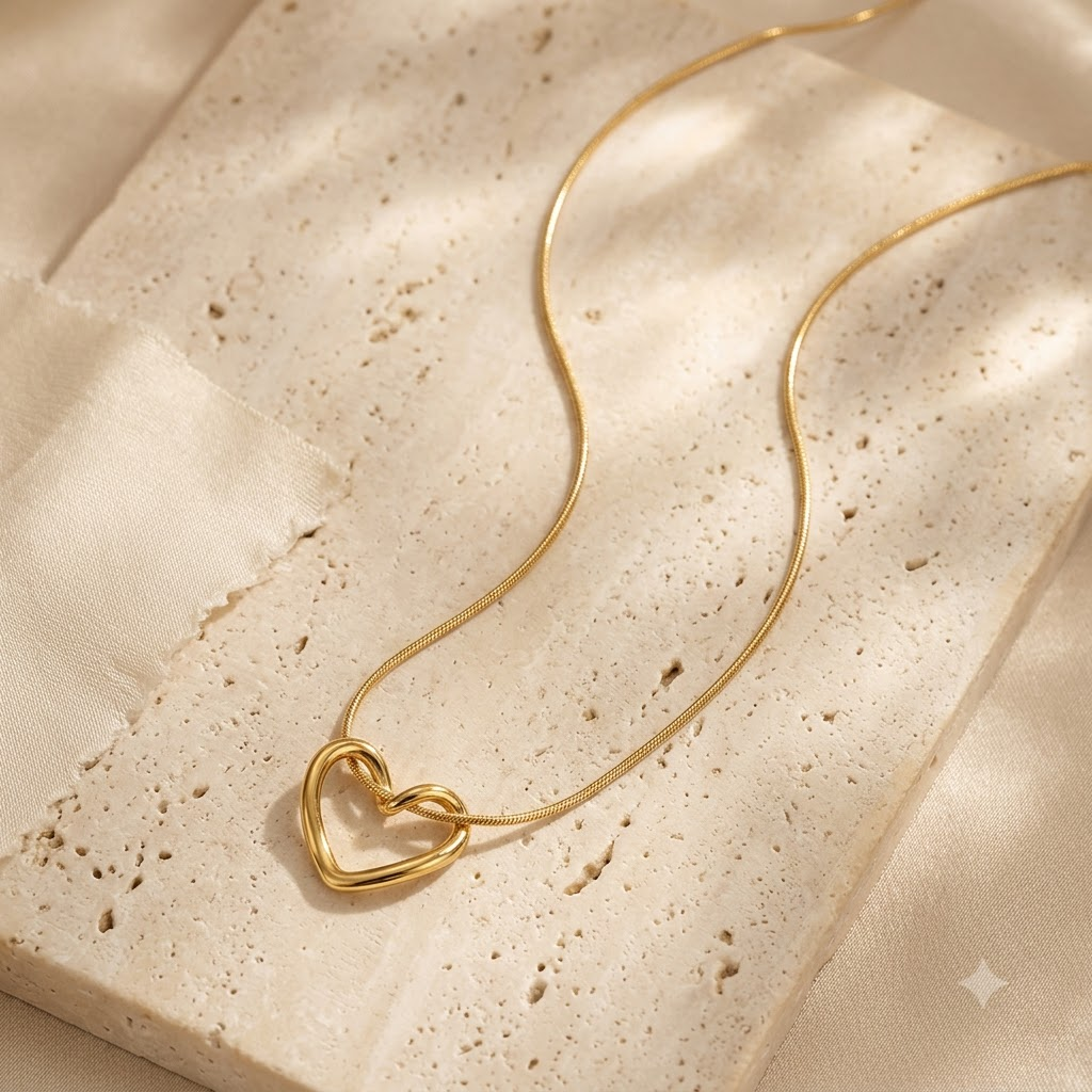 Open Heart Necklace x Anamora Anamora
