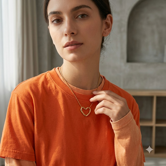Open Heart Necklace x Anamora Anamora