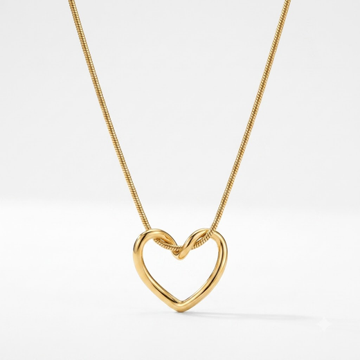Open Heart Necklace x Anamora