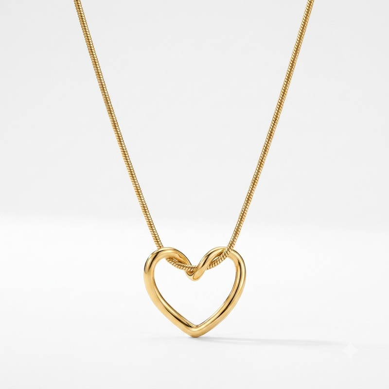 Open Heart Necklace x Anamora