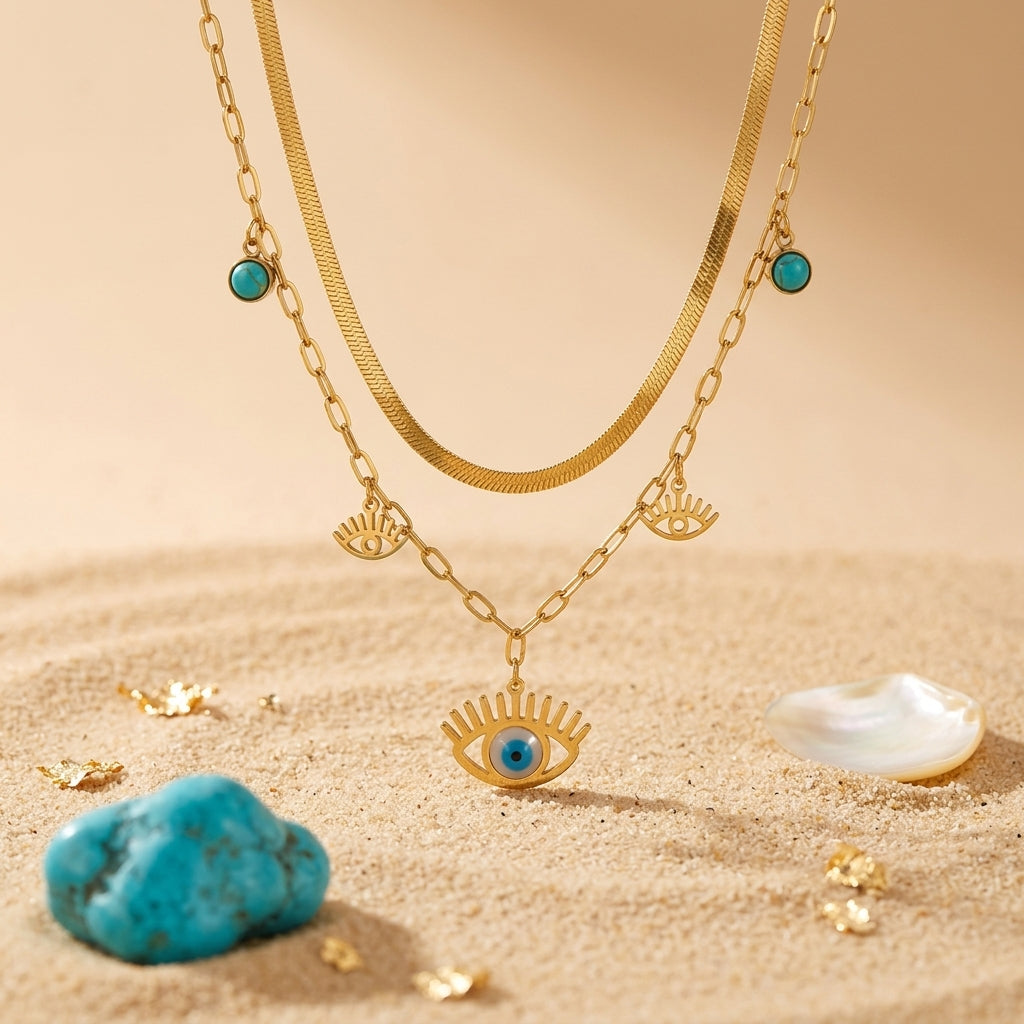 Good Energy Only Multilayer Necklace | Anamora Anamora