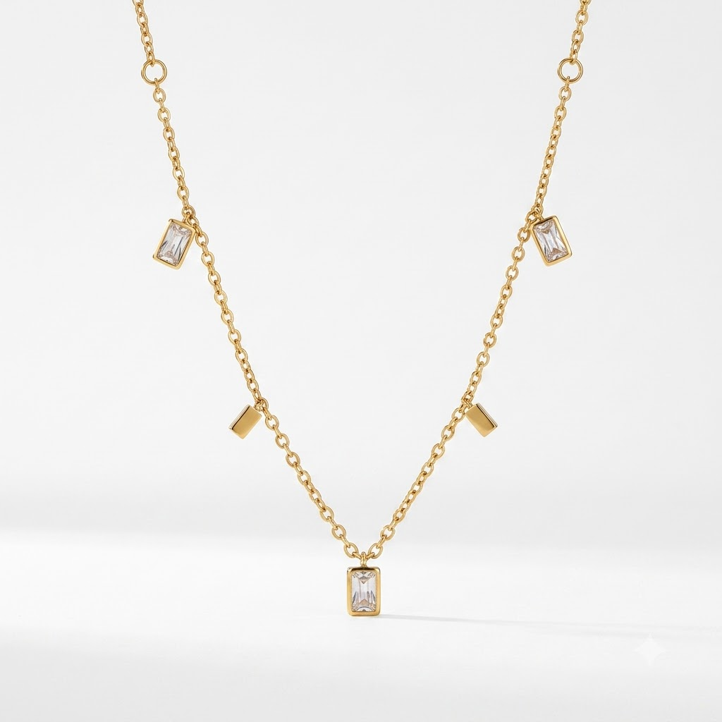 Crystal Charm Necklace x Anamora Anamora