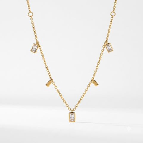 Crystal Charm Necklace x Anamora