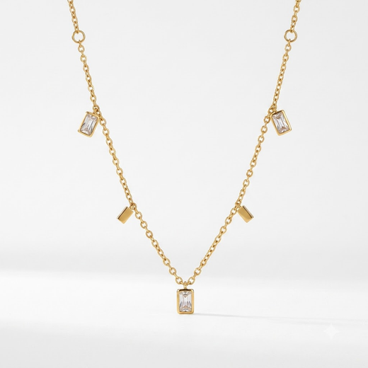 Crystal Charm Necklace x Anamora
