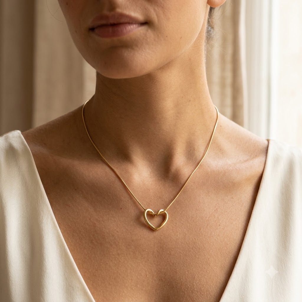 Open Heart Necklace x Anamora Anamora