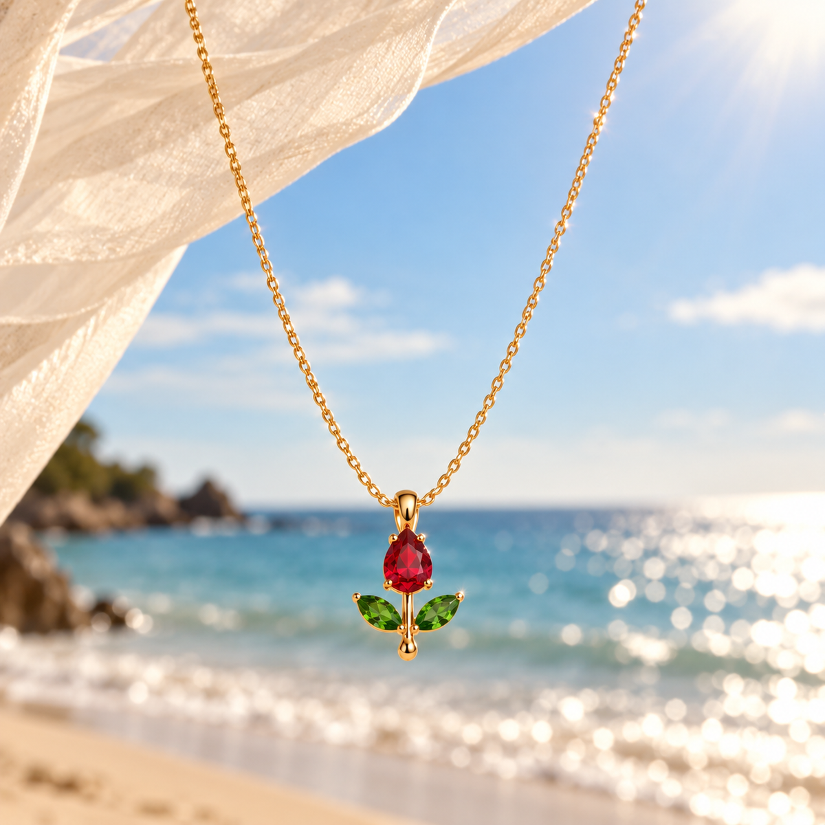 Cherry Bloom Necklace x Anamora Anamora