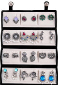 Anamora's Oxidized Designer Stud Earrings Set of 12 with Folding Jewelry Box | Traditional & Modern Earring Set for Women & Girls